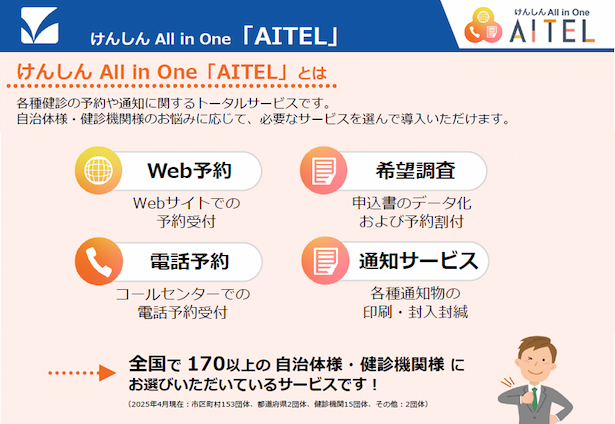健診予約システム「AITEL」