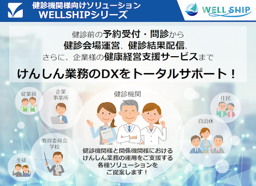 健診機関向けソリューションWELLSHIPシリーズ